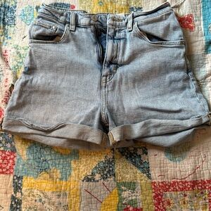 H&M Blue Jean Shorts with Cuffed Hem
